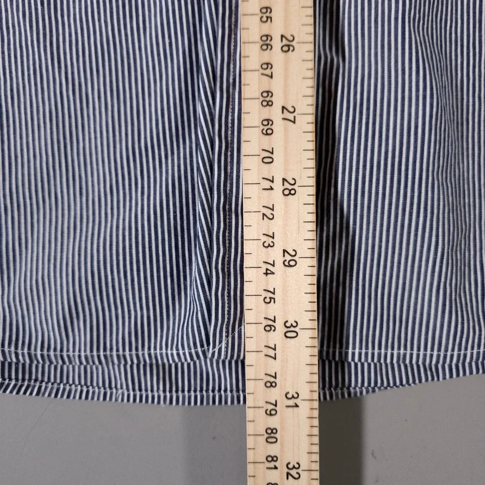 Polo Ralph Lauren Button Down Mens‎ 16 32/33 Blue Stripe Andrew Cotton Shirt